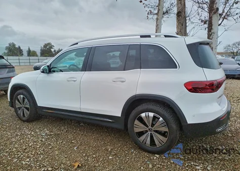 2025 Mercedes-Benz Eqb 250+ z USA, uszkodzony, nr VIN W1N9M0CB7SN111653